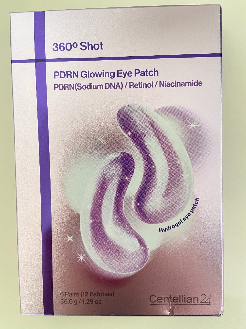 NEW Centellian24 360° Shot PDRN Glowing Eye Patch (6 Pairs / 12 Patches)
